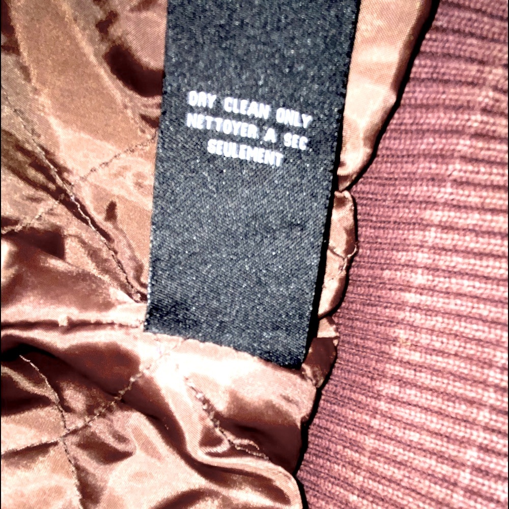 90’S VINTAGE~SUGARFLY BROWN CORDUROY JACKET- FAUX FUR OFF WHITE COLLAR~TRULY 90S - Picture 8 of 10